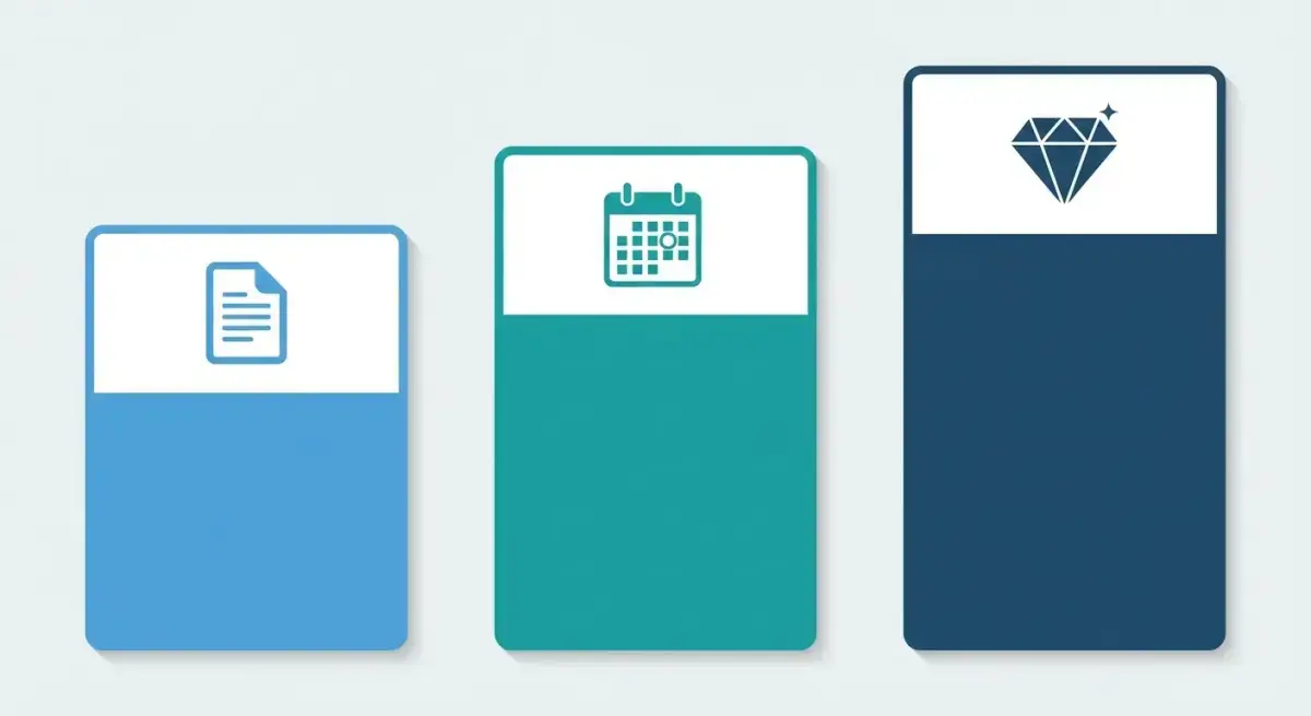 Diagram showing three pricing tiers for competitive intelligence agency services: one-time audit, monthly retainer add-on, and premium strategic package
