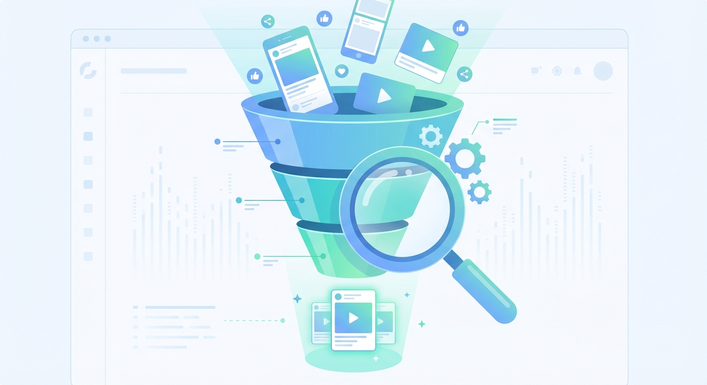 Finding winning ads through competitive intelligence analysis funnel