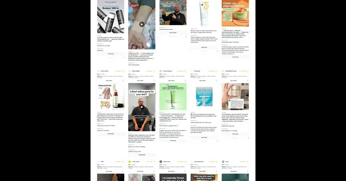 Comparison of top Instagram ad spy tools showing search interfaces and filter options for competitor ad tracking