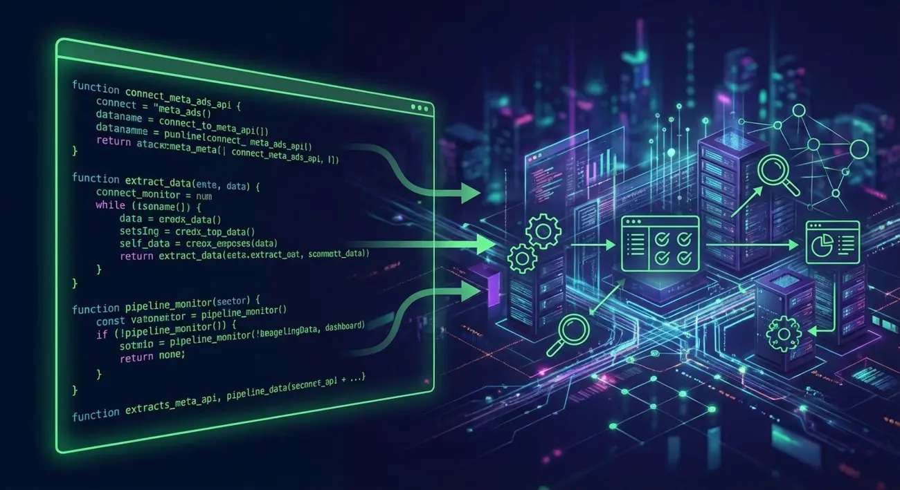 Meta Ad Library API connecting to automated competitor monitoring pipeline