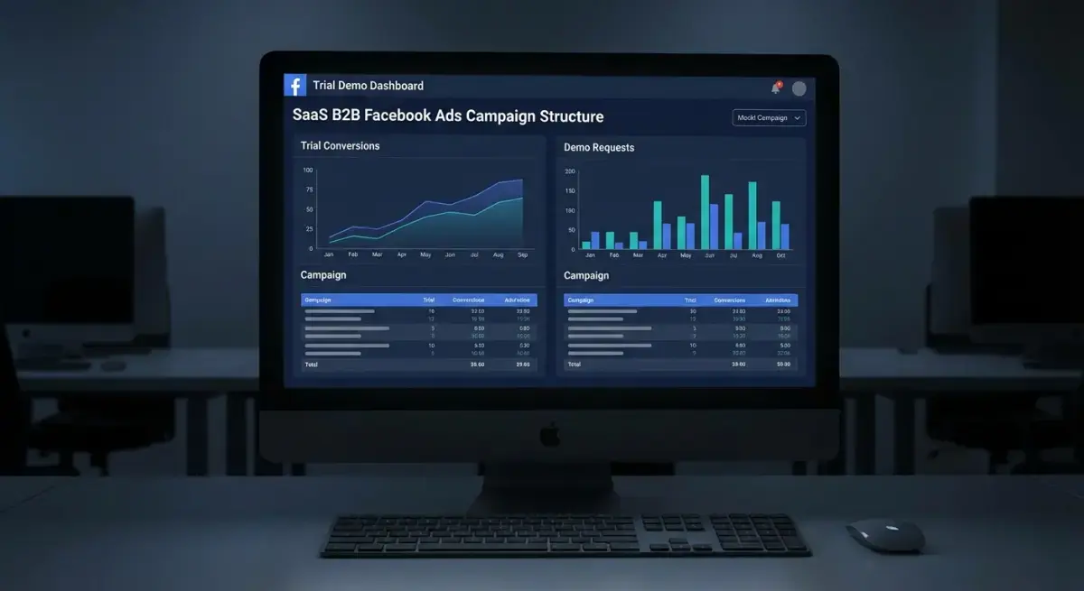 Facebook Ads для SaaS-продуктов: структура кампаний, бенчмарки и B2B-стратегия (2026)