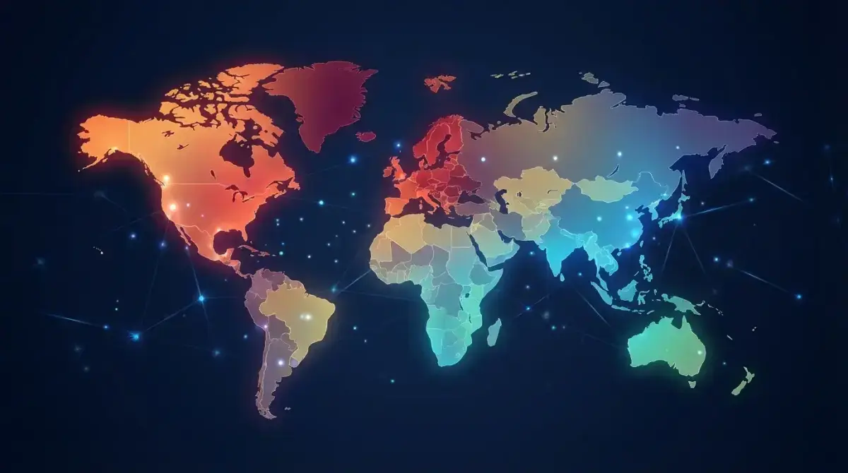 World map visualization showing Meta advertising CPM costs by country with color-coded regions from low to high cost