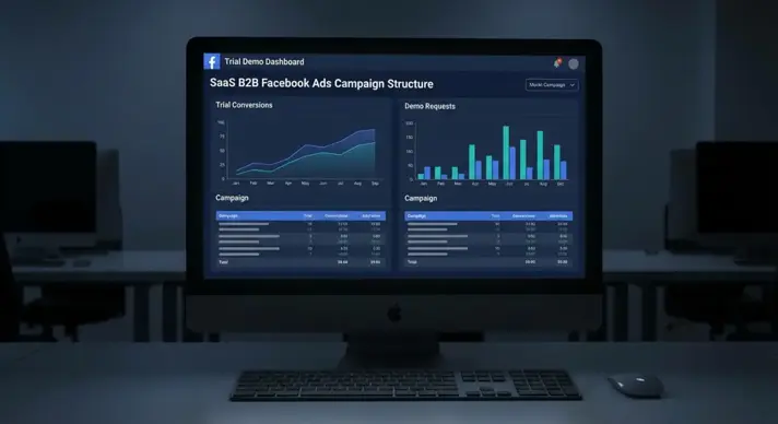 Facebook Ads для SaaS-продуктов: структура кампаний, бенчмарки и B2B-стратегия (2026)