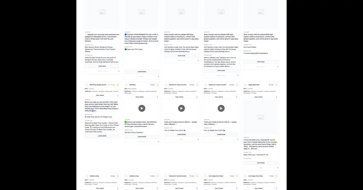 Comparison of the 7 best spy tools for affiliate marketing showing search interfaces and pricing