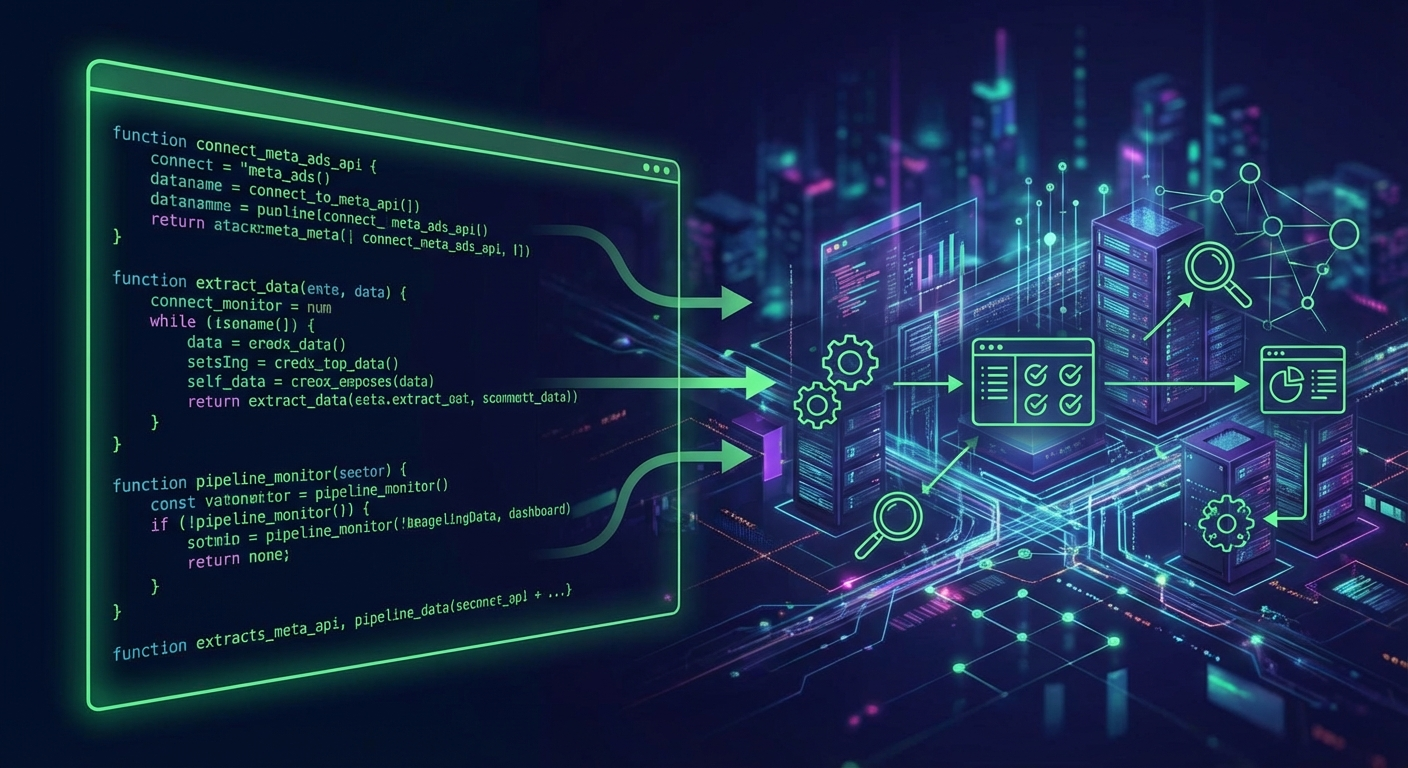 Meta Ad Library API connecting to automated competitor monitoring pipeline