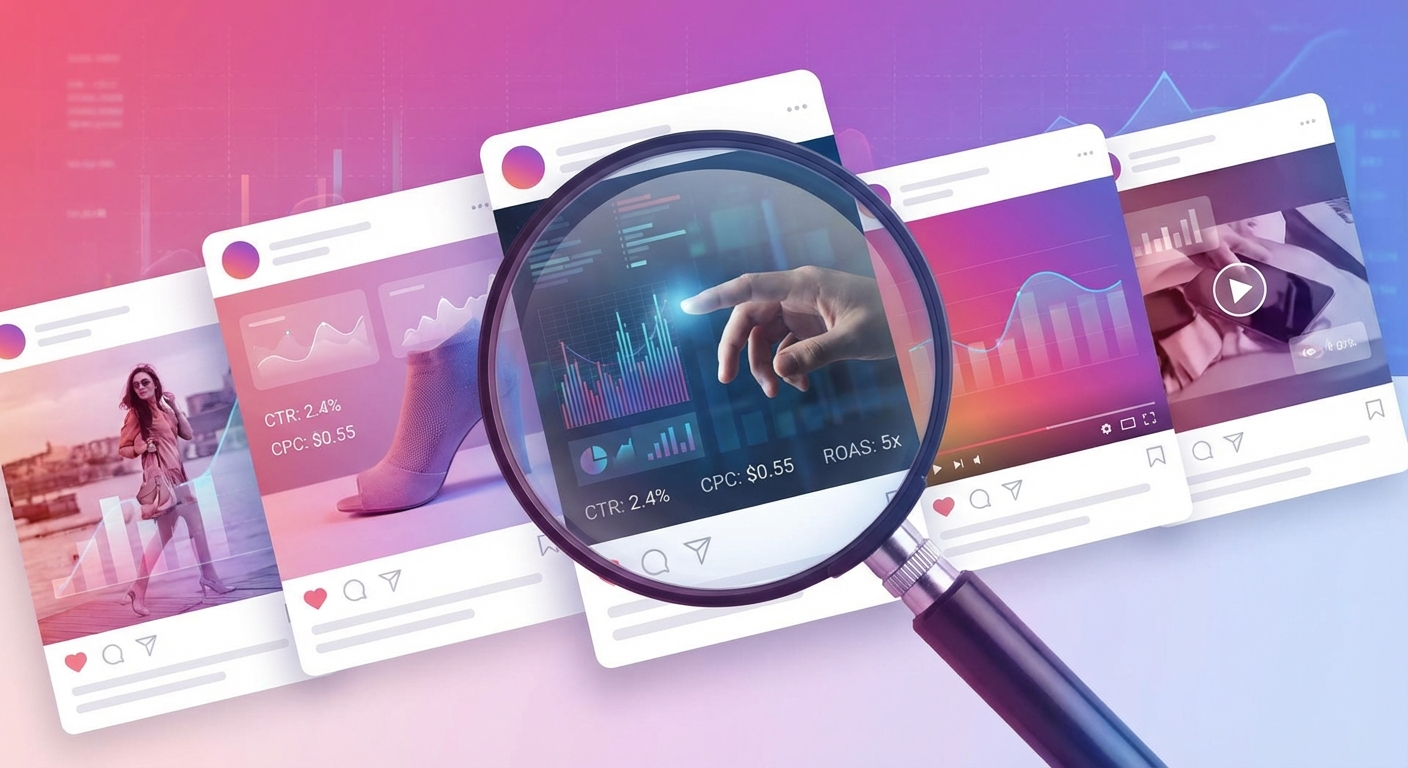 Analyzing competitor Instagram ads through systematic monitoring and intelligence tools