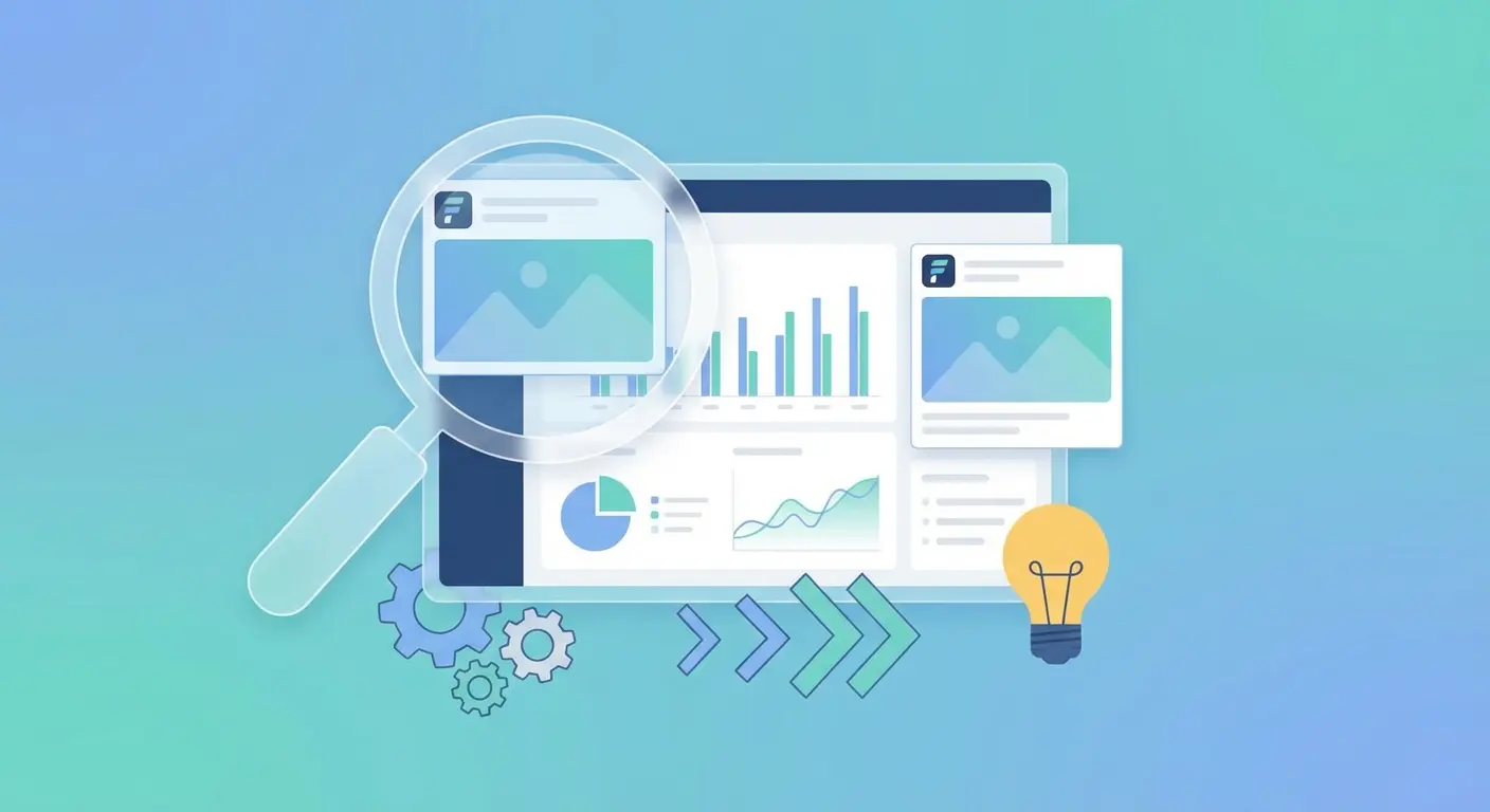 Иллюстрация конкурентного анализа рекламы в Facebook — дашборд с аналитикой рекламных объявлений конкурентов