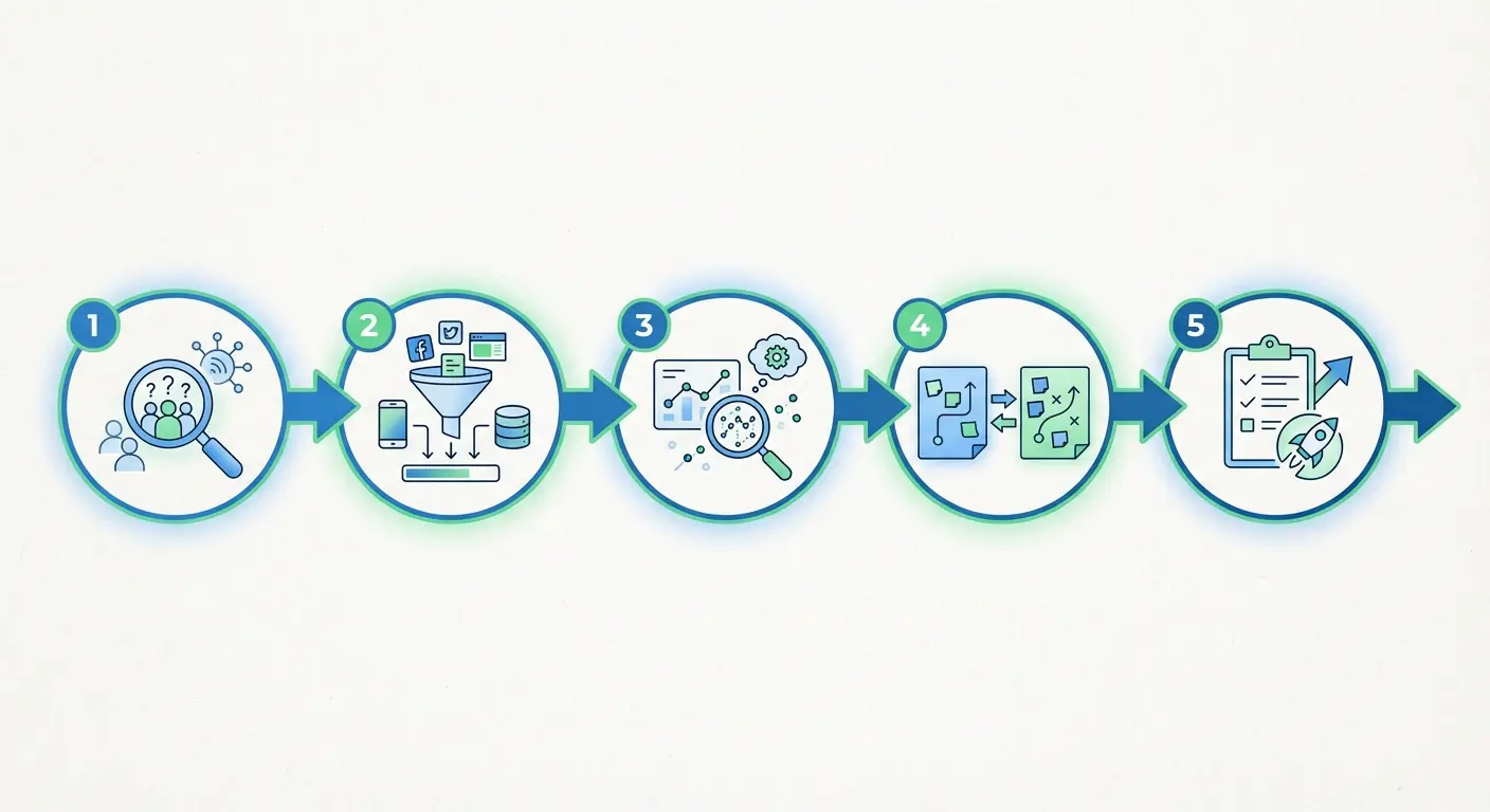 Покрокова схема воркфлоу конкурентного аналізу реклами для початківців
