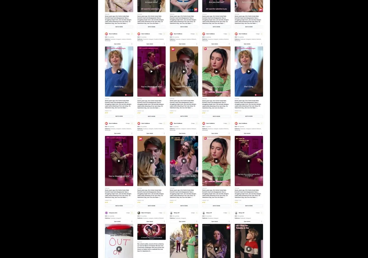 Дашборд Adligator з фільтром по Україні для моніторингу реклами конкурентів