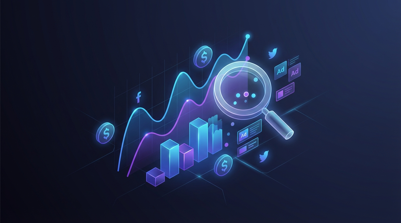 Ілюстрація аналізу рекламного бюджету конкурентів у Facebook